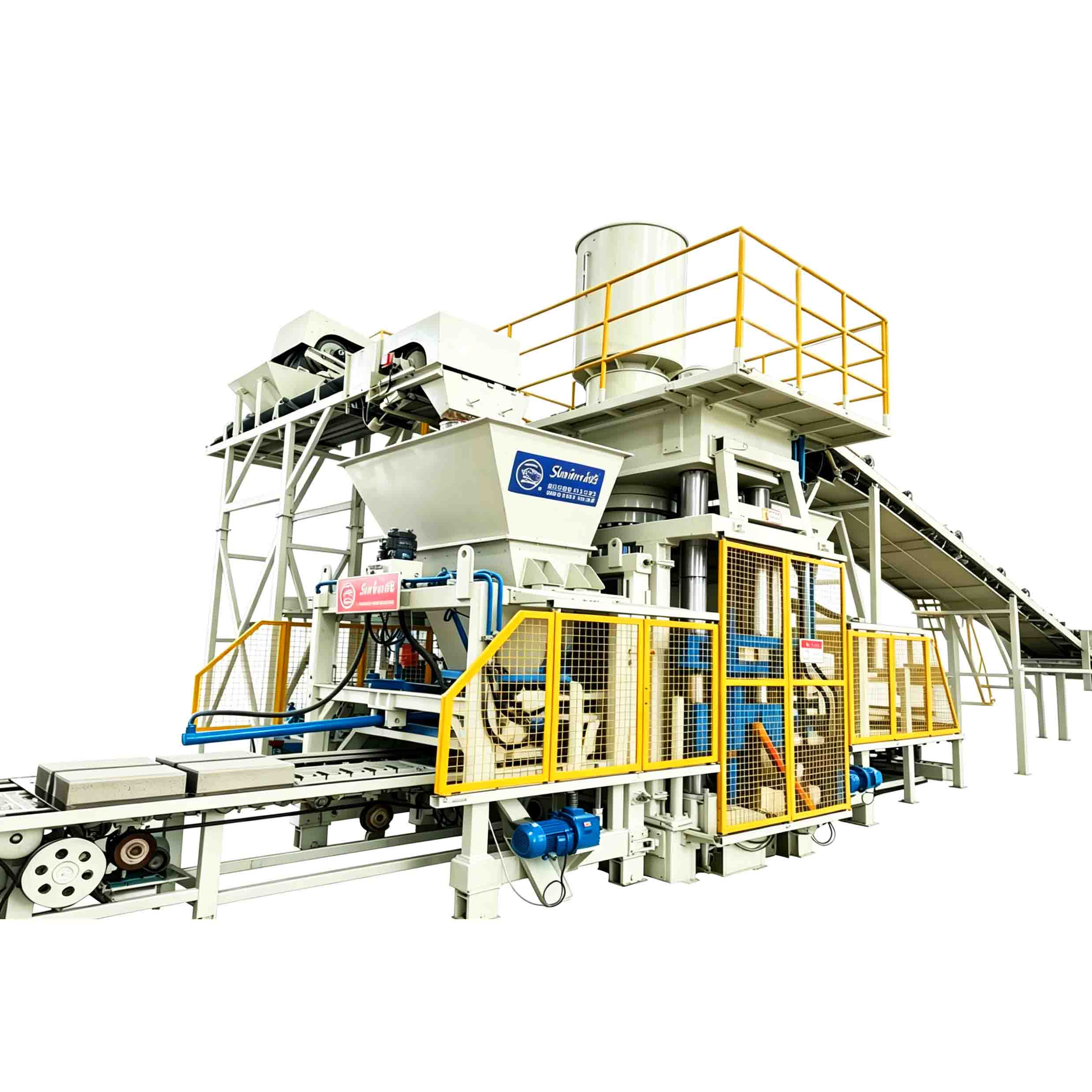Volautomatische blok- en steengeïntegreerde machine